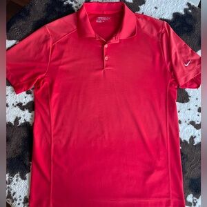 Nike Men's Dri Fit Golf Polo Shirt Red  Tag Size: L Retail $45